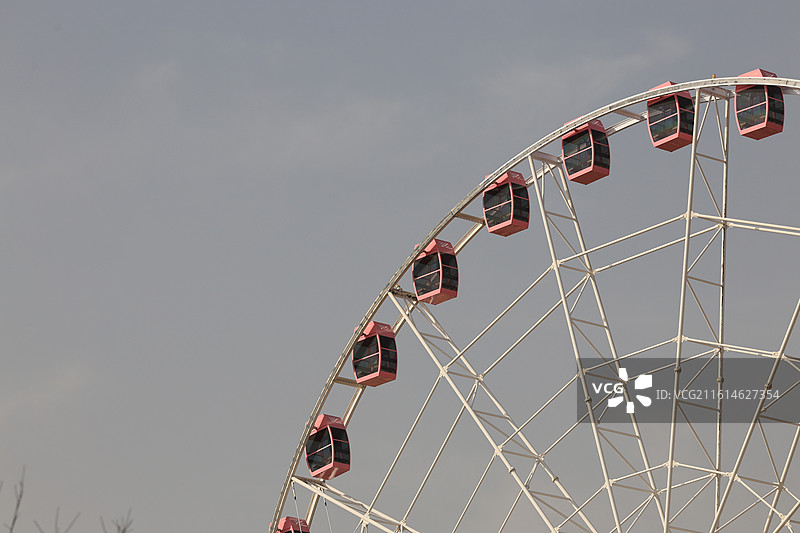 上海环城步道，冬季森林，林间小道，城市绿化，秋天，摩天轮图片素材