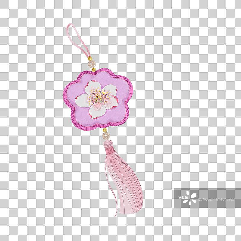 桃花香囊非遗元素图片素材