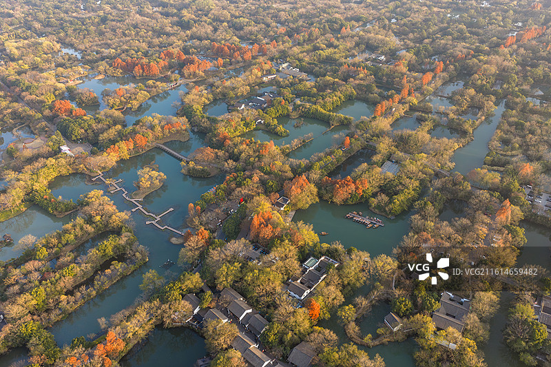 杭州西溪湿地秋景图片素材