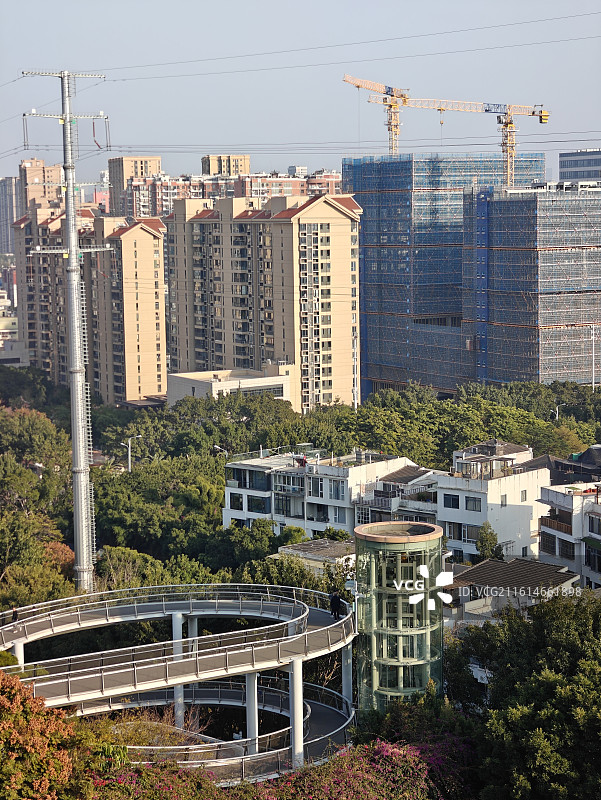 厦门山海步道-云海线图片素材