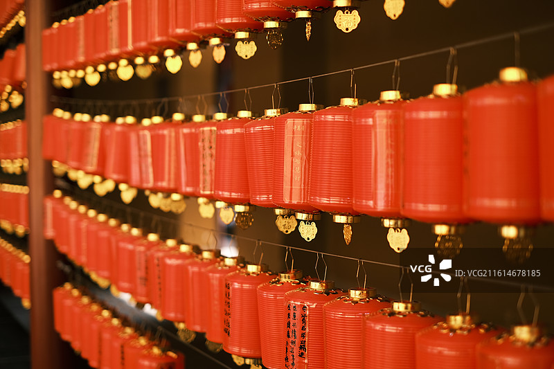 法喜寺灯笼许愿灯图片素材