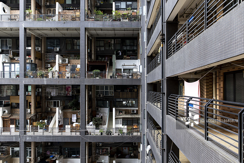 成都城市公寓建筑市井生活图片素材