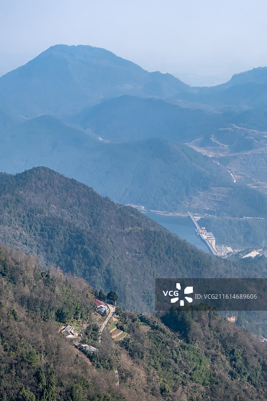 冬日的四川省绵阳市江油市武都水库，涪江六峡图片素材