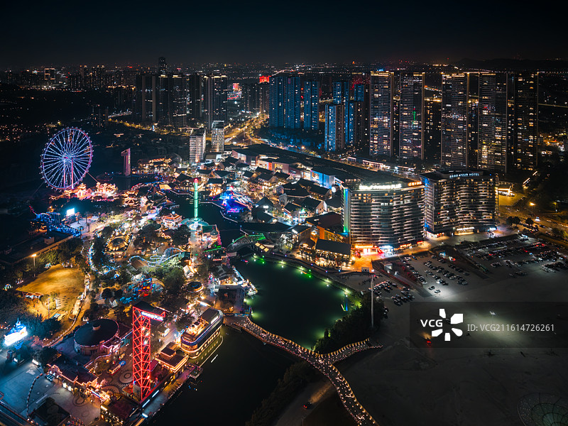 顺德夜景城市风光图片素材