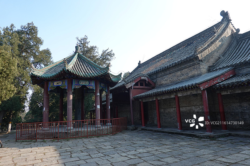 河南省开封市开封禹王台公园古吹台梁园：禹王庙水德祠图片素材