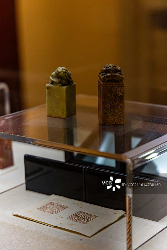 林则徐纪念馆的林则徐印章图片素材