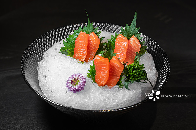 挪威三文鱼 刺身 特写 美食 电商图片素材