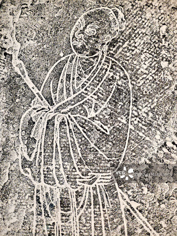 《匡山太白像碑》拓片，北宋，江油市李白纪念馆藏图片素材