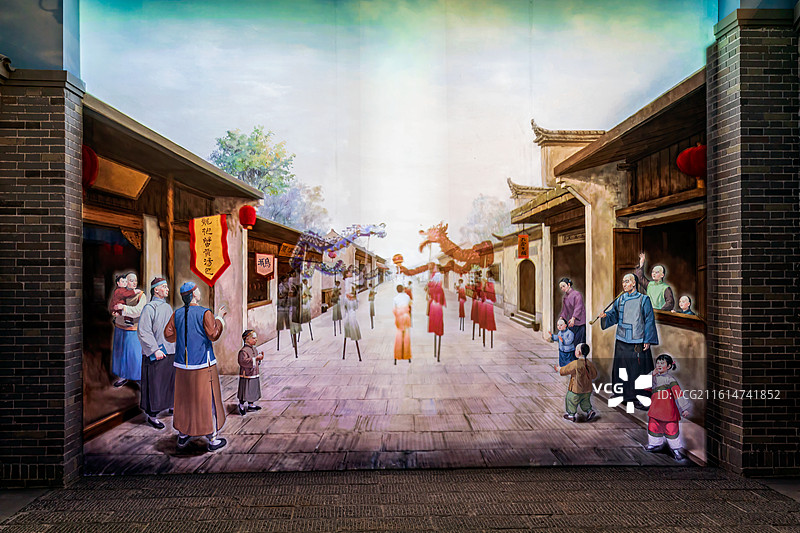 南京六合博物馆-六合非遗老街图片素材