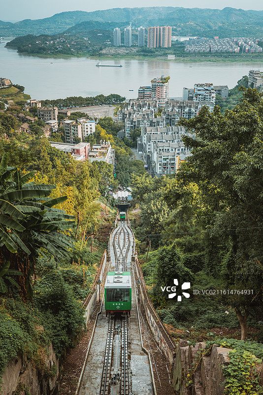 重庆长寿缆车老建筑人文旅游风景图片素材