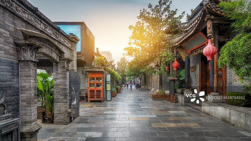 成都宽窄巷子旅行图片素材