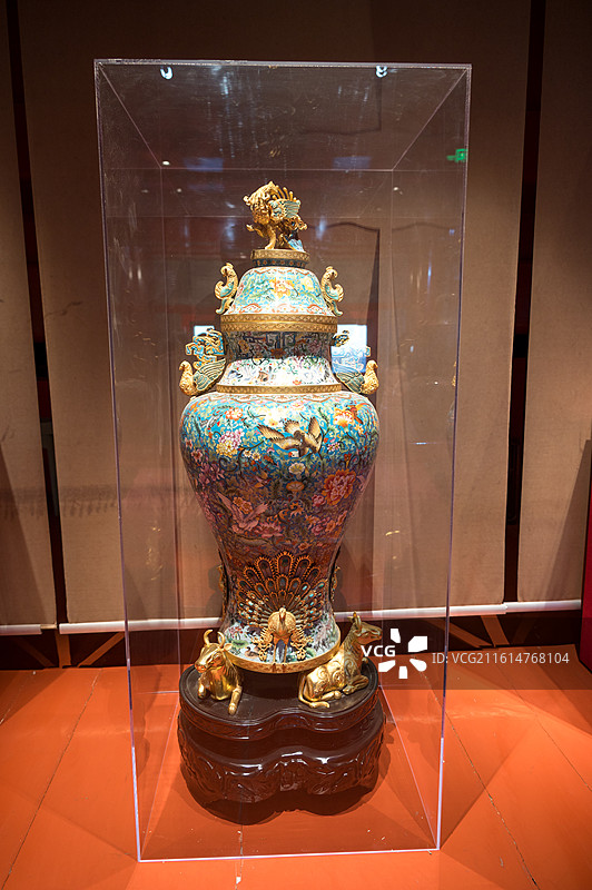 北京正阳楼藏品国宝清代珐琅实拍图片图片素材