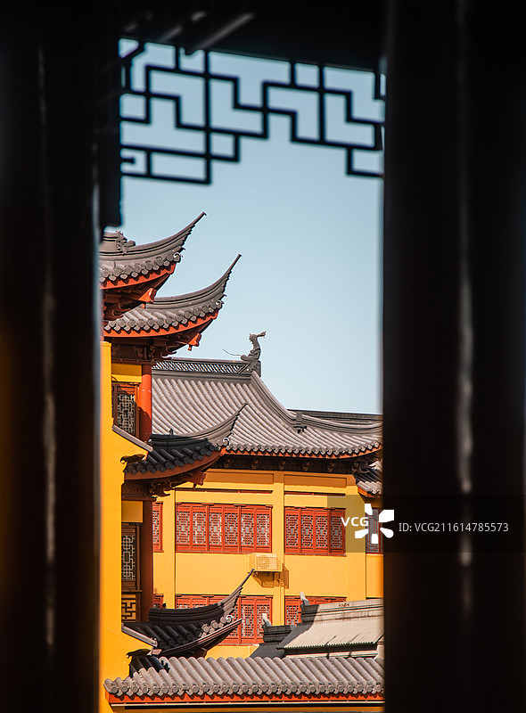 上海青浦报国寺古建筑景观图片素材