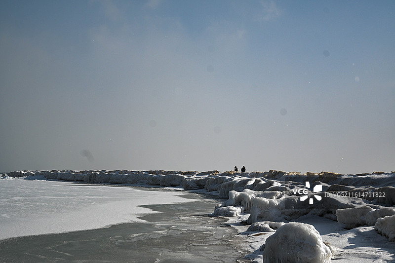 冬天青海湖之旅，冬日青海湖图片素材