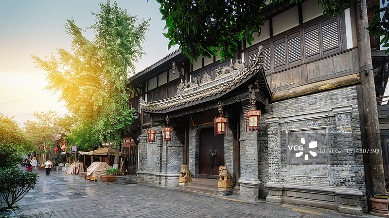 成都宽窄巷子旅行图片素材