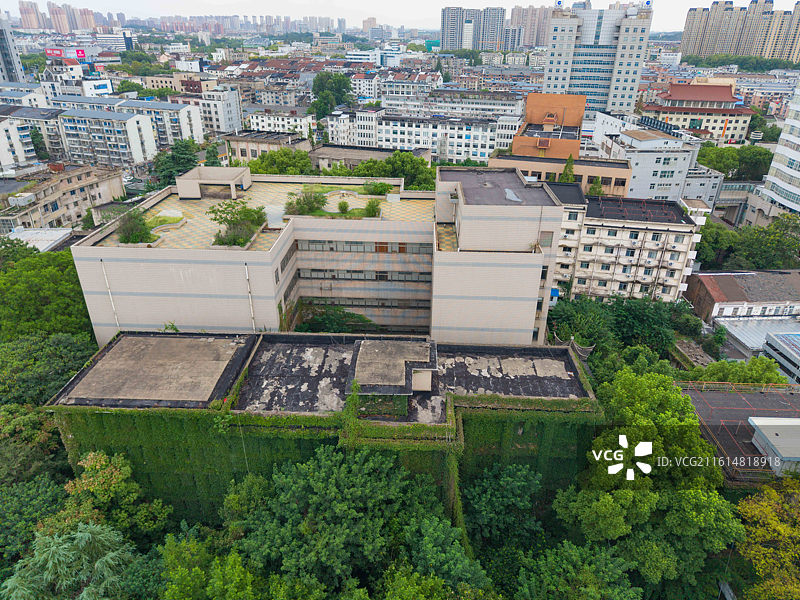 江苏省镇江市，京口区，梦溪园，城市航拍图片素材