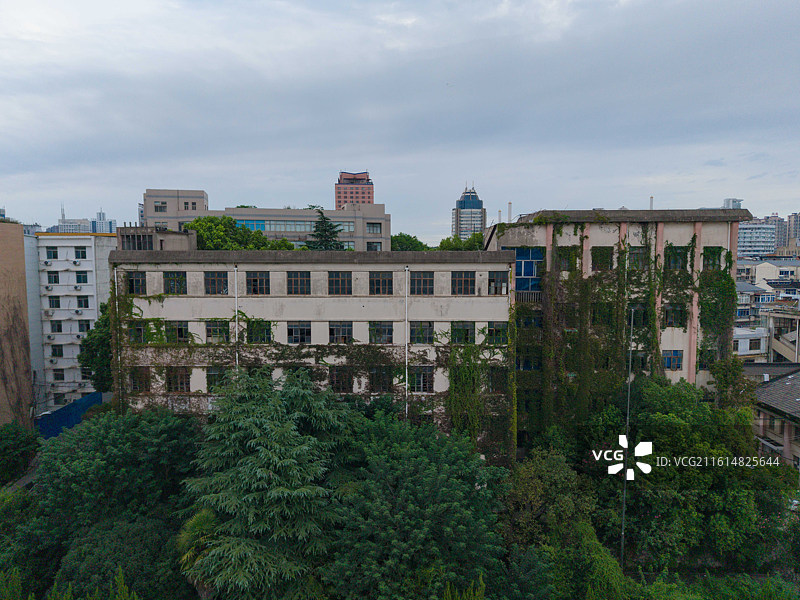 江苏省镇江市，京口区，梦溪园，城市航拍图片素材