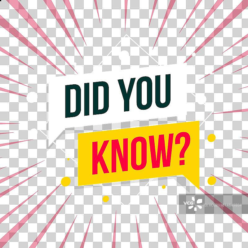 现代的“你知道吗”引言背景设计图片素材