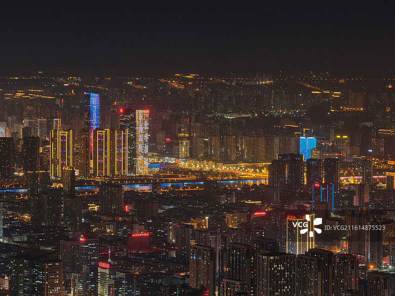 太原城市夜景图片素材