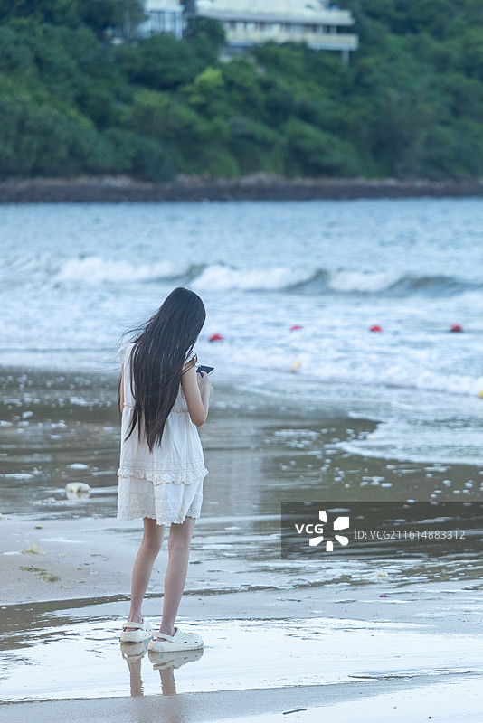 航拍 东澳岛 海滩 格力酒店 广东 珠海图片素材