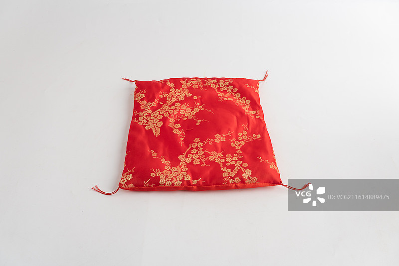 红色软布垫图片素材