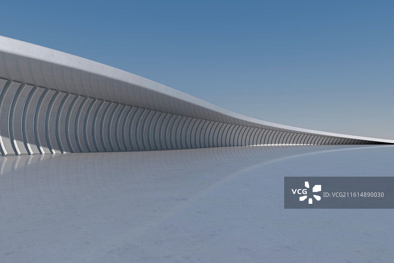 白色抽象现代城市建筑结构图片素材