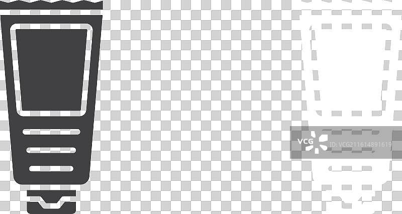 乳膏管图标细线集图片素材