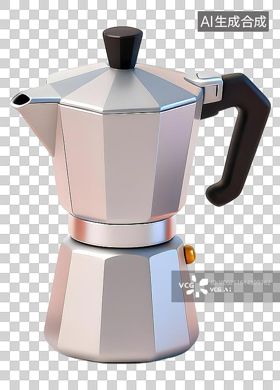 【AI数字艺术】AIGC：摩卡壶 摩卡咖啡壶 咖啡文化 元素 免抠图形图片素材