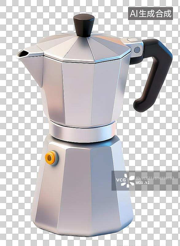 【AI数字艺术】AIGC：摩卡壶 摩卡咖啡壶 咖啡文化 元素 免抠图形图片素材