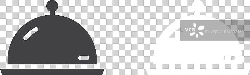 食品托盘图标细线集图片素材