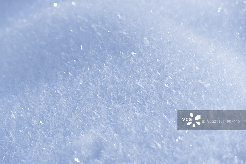 冬天雪花冰晶特写图片素材