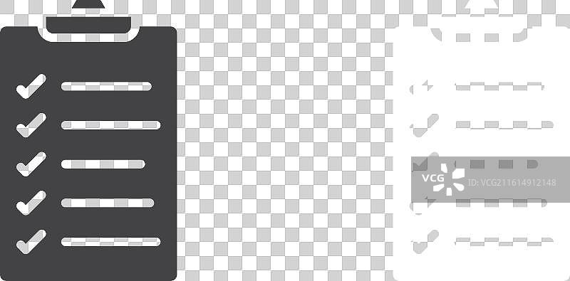 指南图标细线集图片素材