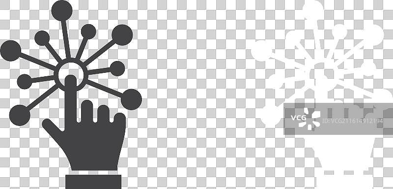 交互图标细线集图片素材