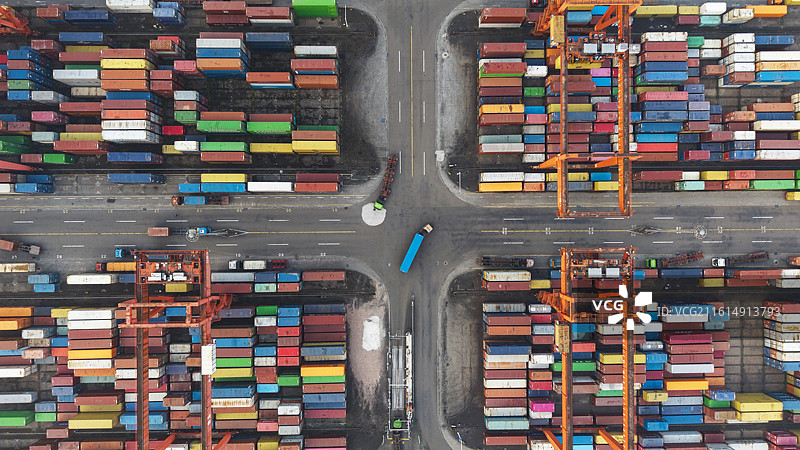 集装箱码头图片素材
