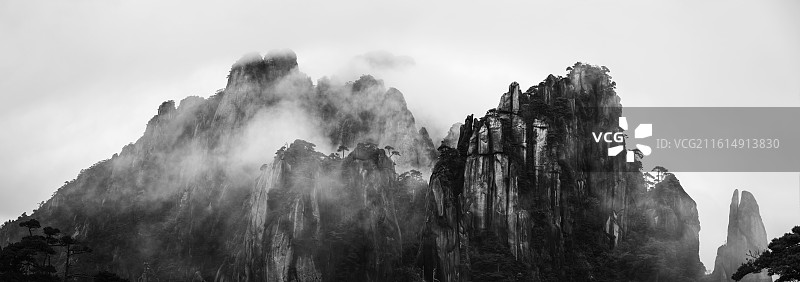 水墨三清山图片素材