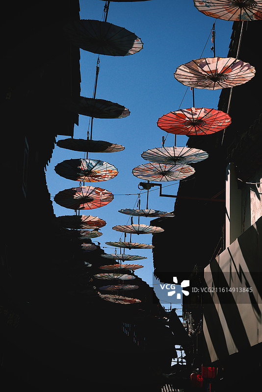 丽江古城，日照金山观景台风光图片素材