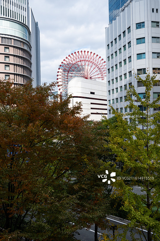 日本大阪城市风光图片素材