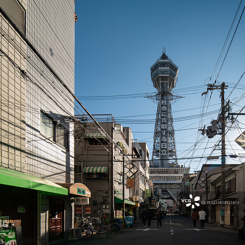 日本大阪城市风光图片素材