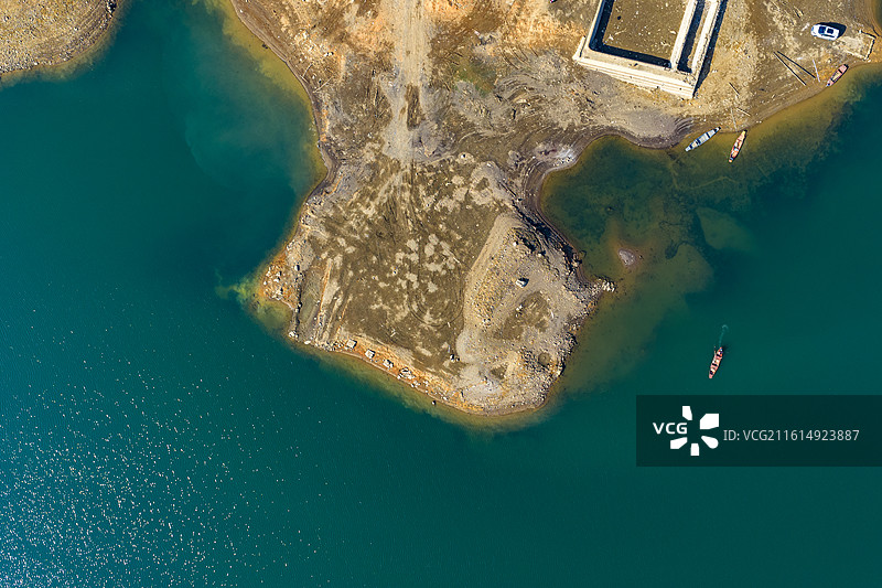 航拍湖南株洲市攸县酒仙湖景区图片素材