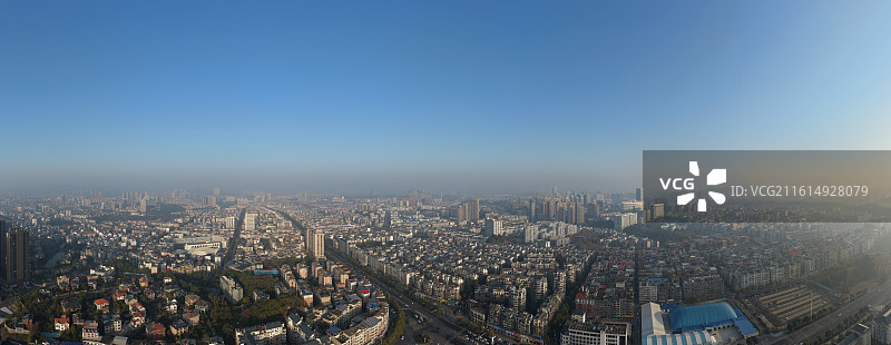 航拍江西萍乡市城市风光图片素材