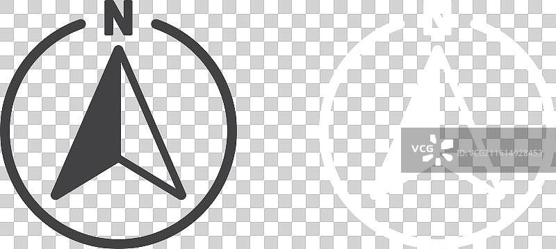 北方图标细线集图片素材