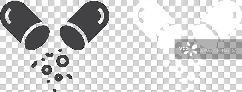 胶囊图标细线集图片素材