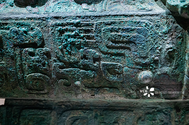 国家博物馆 商王武丁时期 “妇好”青铜偶方彝 1976年河南安阳殷墟妇好墓出土图片素材