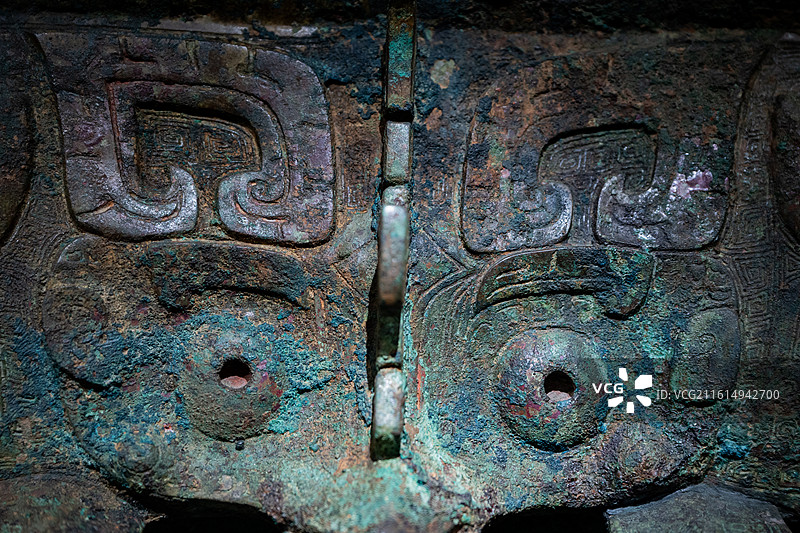 国家博物馆 商王武丁时期 “妇好”青铜偶方彝 1976年河南安阳殷墟妇好墓出土图片素材