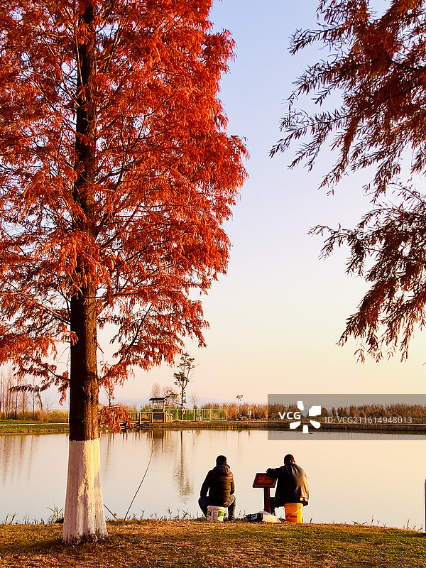 《夕钓》图片素材