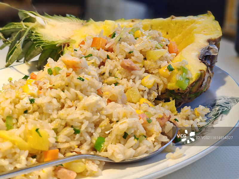 菠萝炒饭贵州广西云南特色美食东南亚美食图片素材