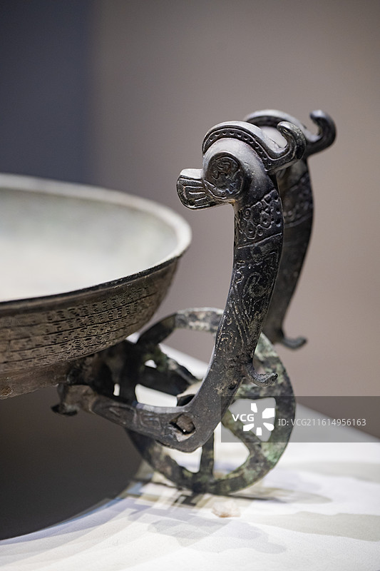 国家博物馆 春秋 三轮青铜盘 1957年江苏武进出土图片素材