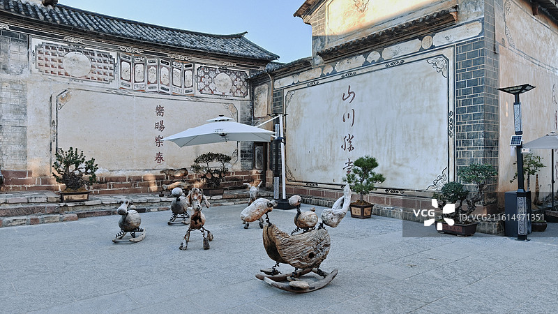 大理沙溪古镇欧阳大院图片素材