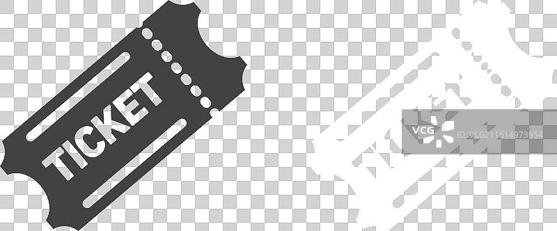 票务图标细线集图片素材