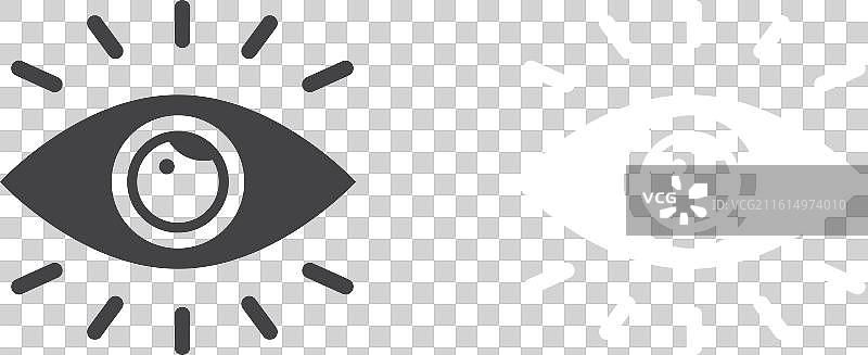 可见的细线图标集图片素材